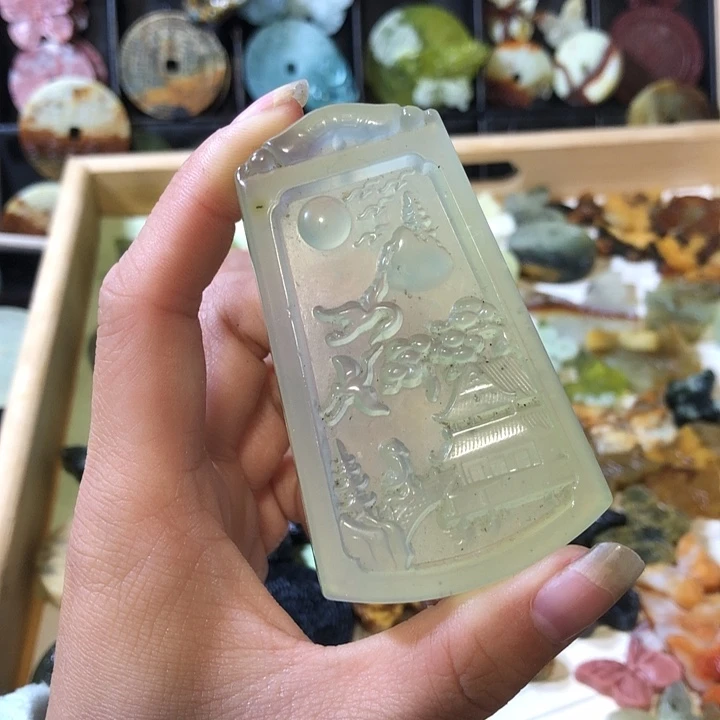 未镶嵌岫玉岫玉挂件