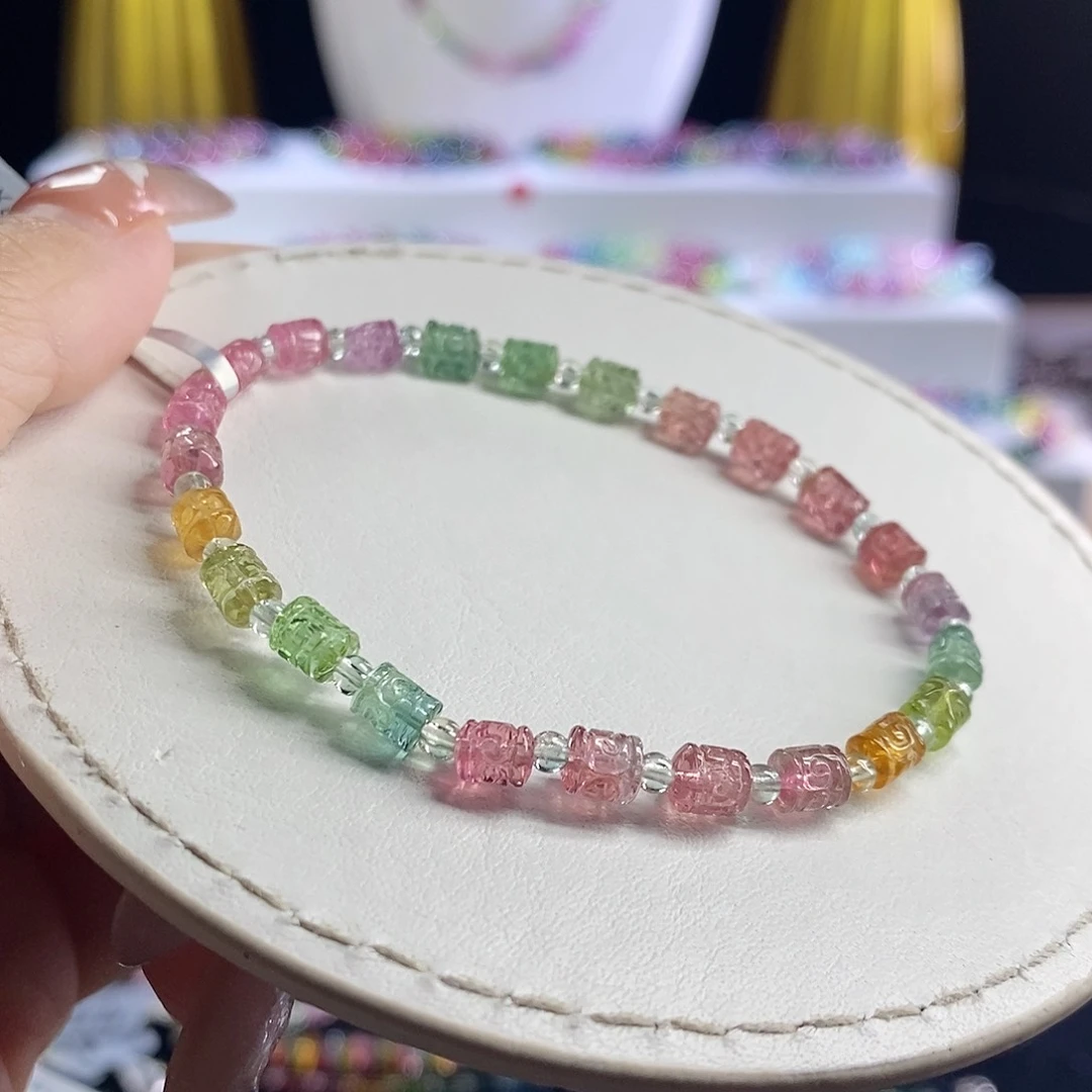 未镶嵌手链碧玺回纹