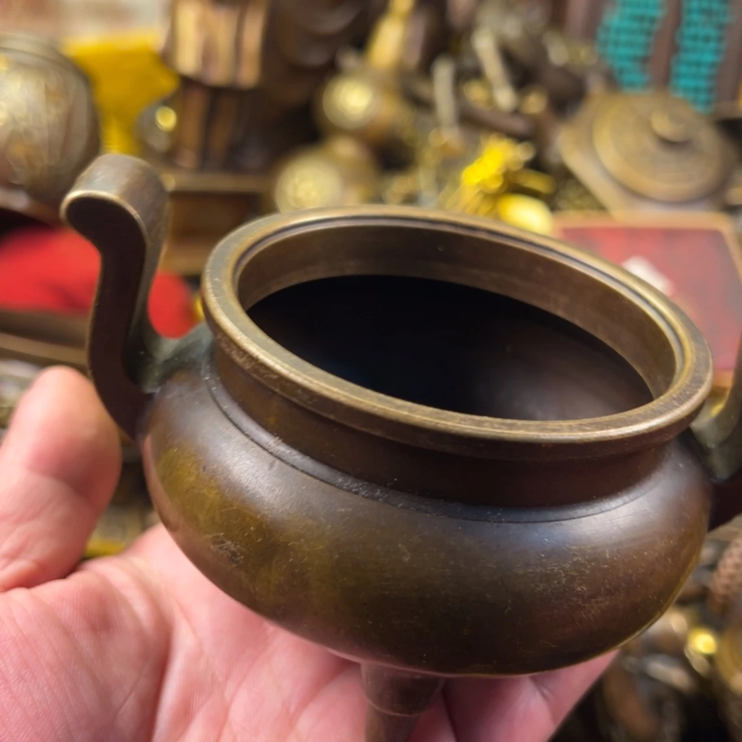 茶壶香炉铜器摆件
