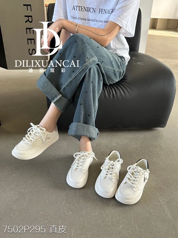 7502全皮小白鞋2025四季款真皮女鞋百搭学生鞋学院风女鞋E8