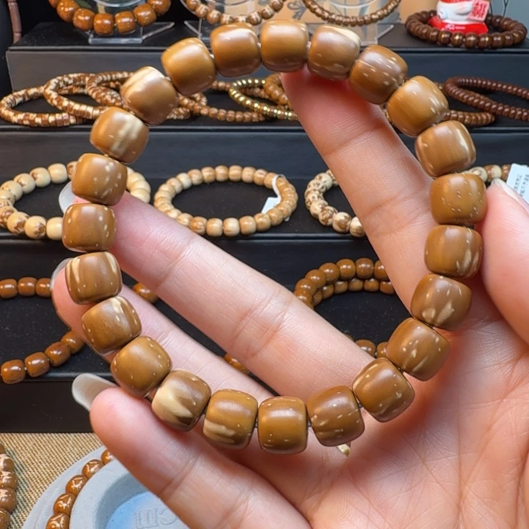 紫金鼠手串实心老型花鼠