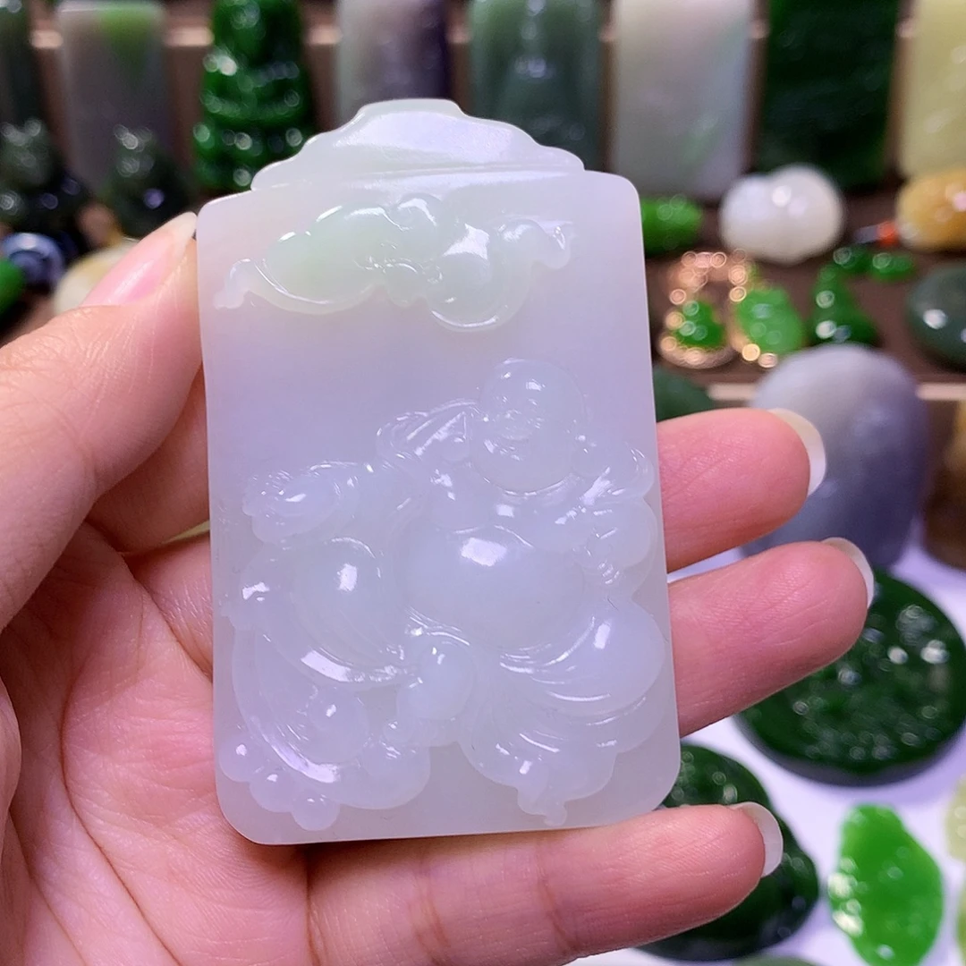 和田玉未镶嵌挂件