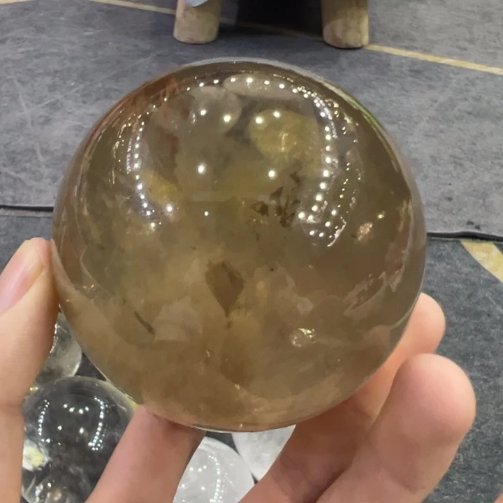 水晶未镶嵌大型摆件（非配饰）天然茶水晶球