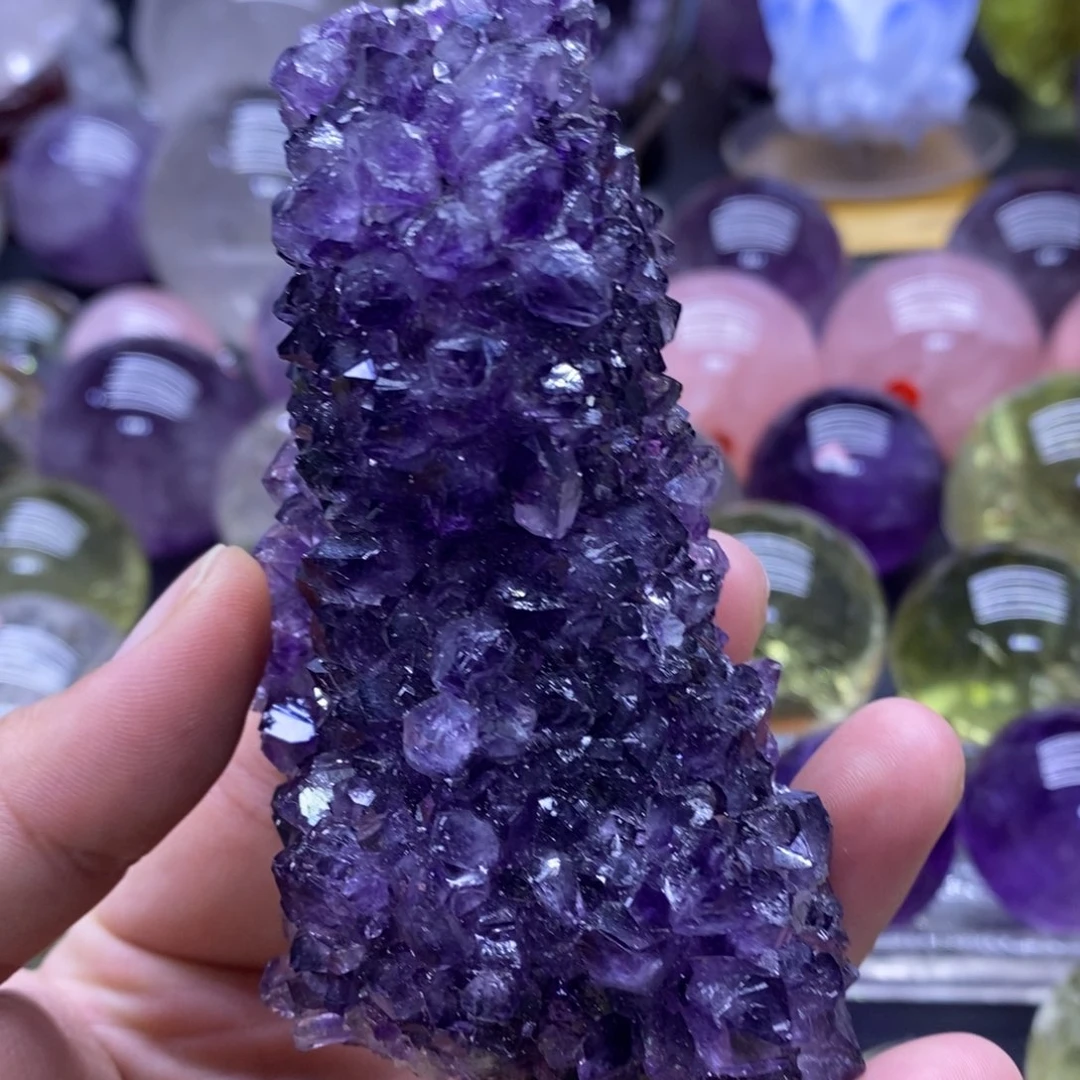 未镶嵌珠宝半成品水晶520紫水晶