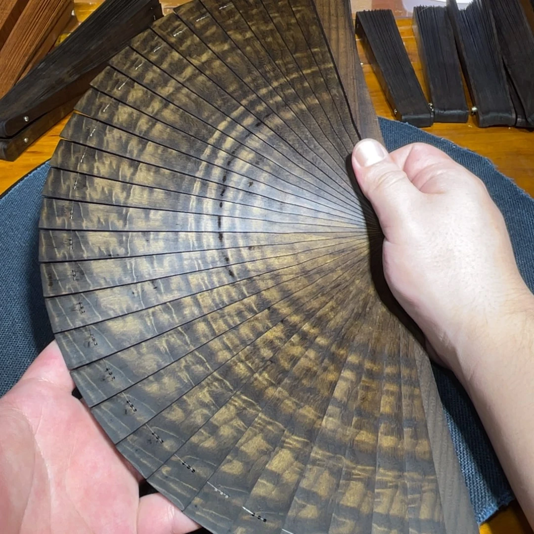 金丝楠21cm满花凤尾云彩金丝楠木阴沉木乌木