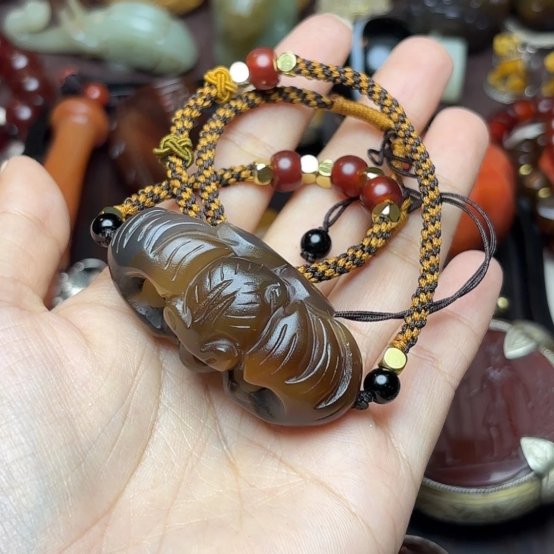 老***七玛瑙/玉髓未镶嵌颈饰