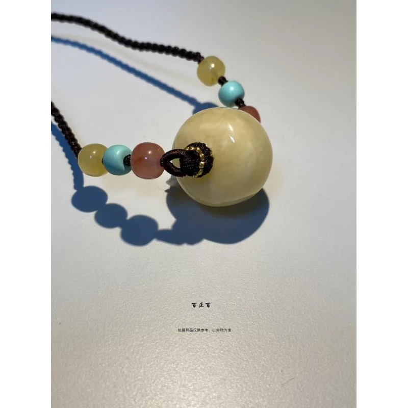 百正百 蜜蜡吊坠6524