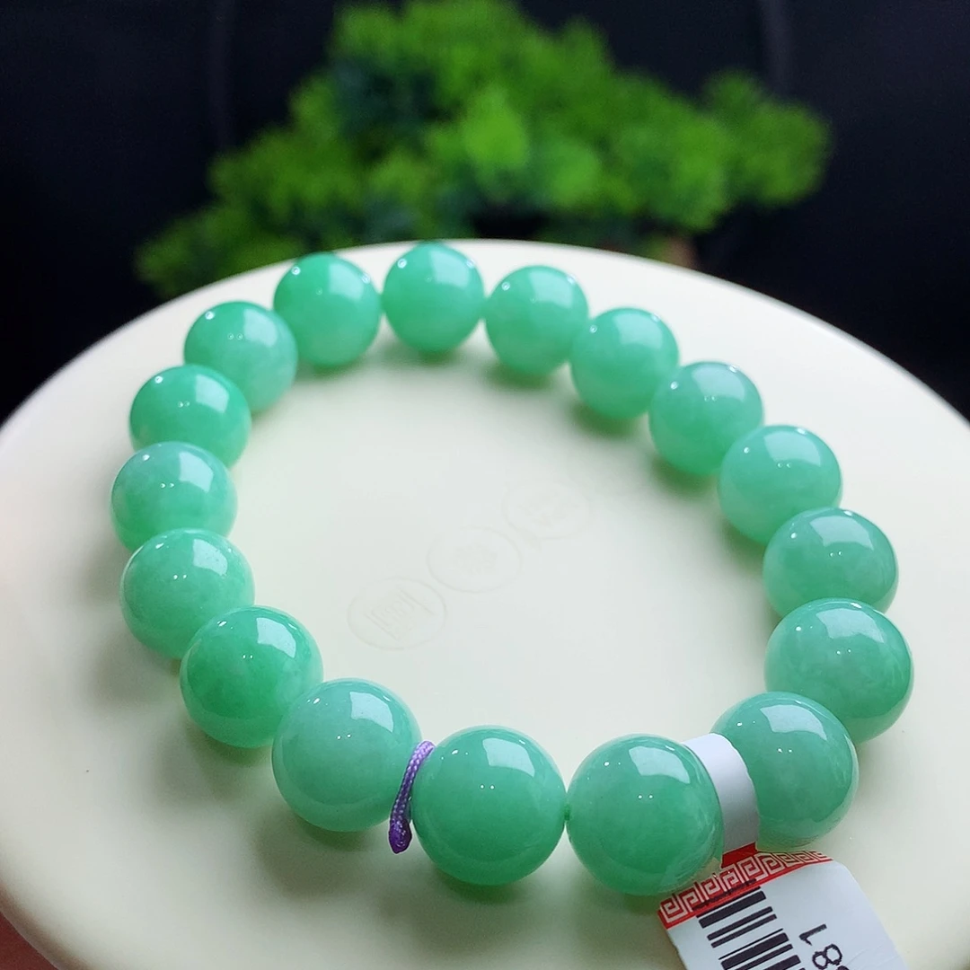 未镶嵌手串翡翠卡11+mm