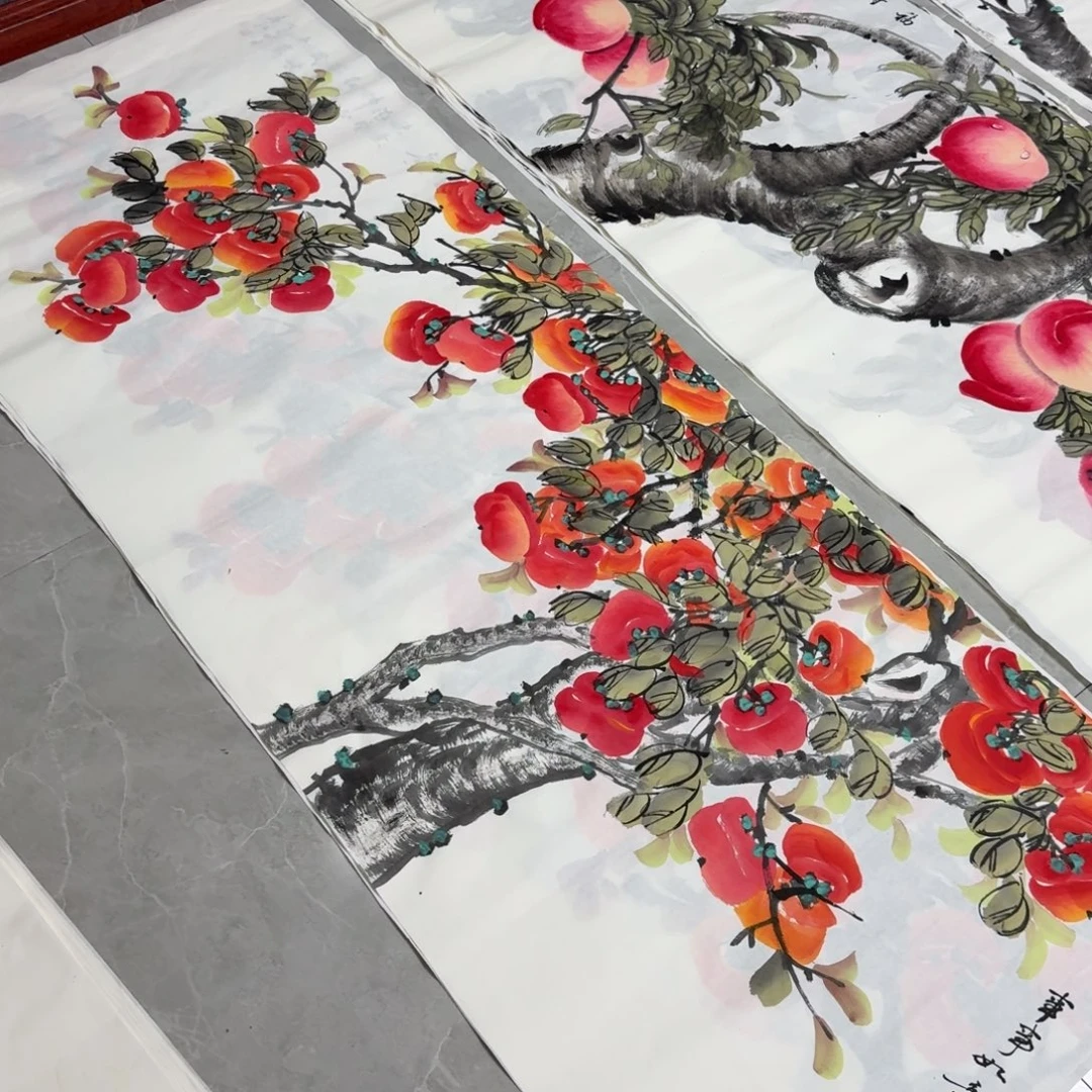 国画尺寸70X180纯手绘作品