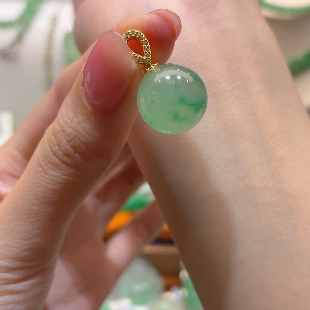 石英质玉银S925镶嵌颈饰