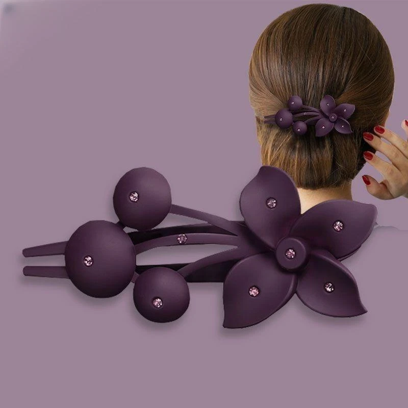 大号花朵头发夹子发卡子网红爆款洋气夹子女后脑勺盘发鸭嘴夹