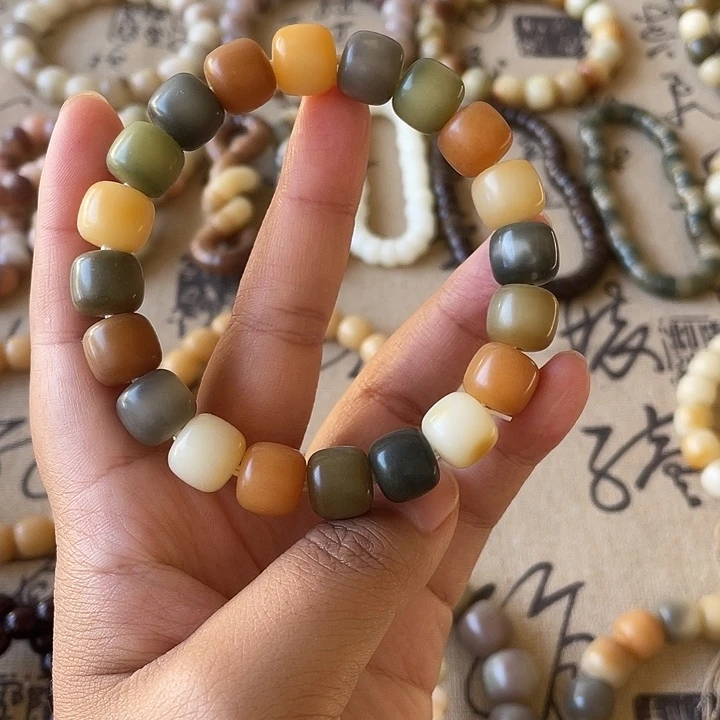 吊坠菩提根/象牙果卡12手工干磨桶珠