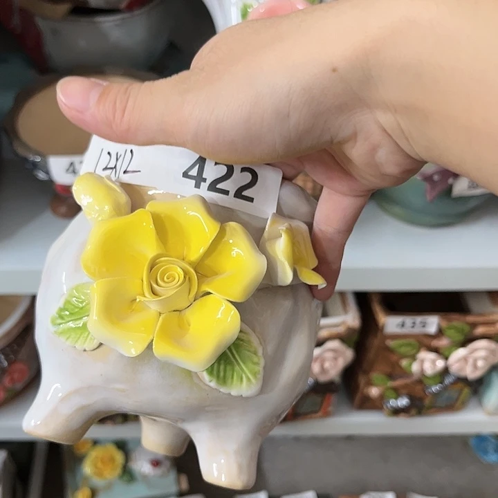 紫砂花盆粗陶材质多肉花盆