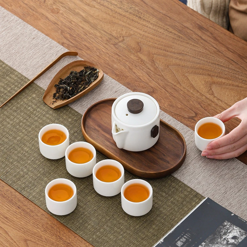 便携式户外旅行茶具套装一壶四杯 车载茶具 功夫茶具商务礼品