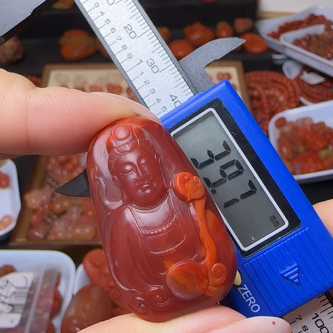 南红玛瑙未镶嵌颈饰