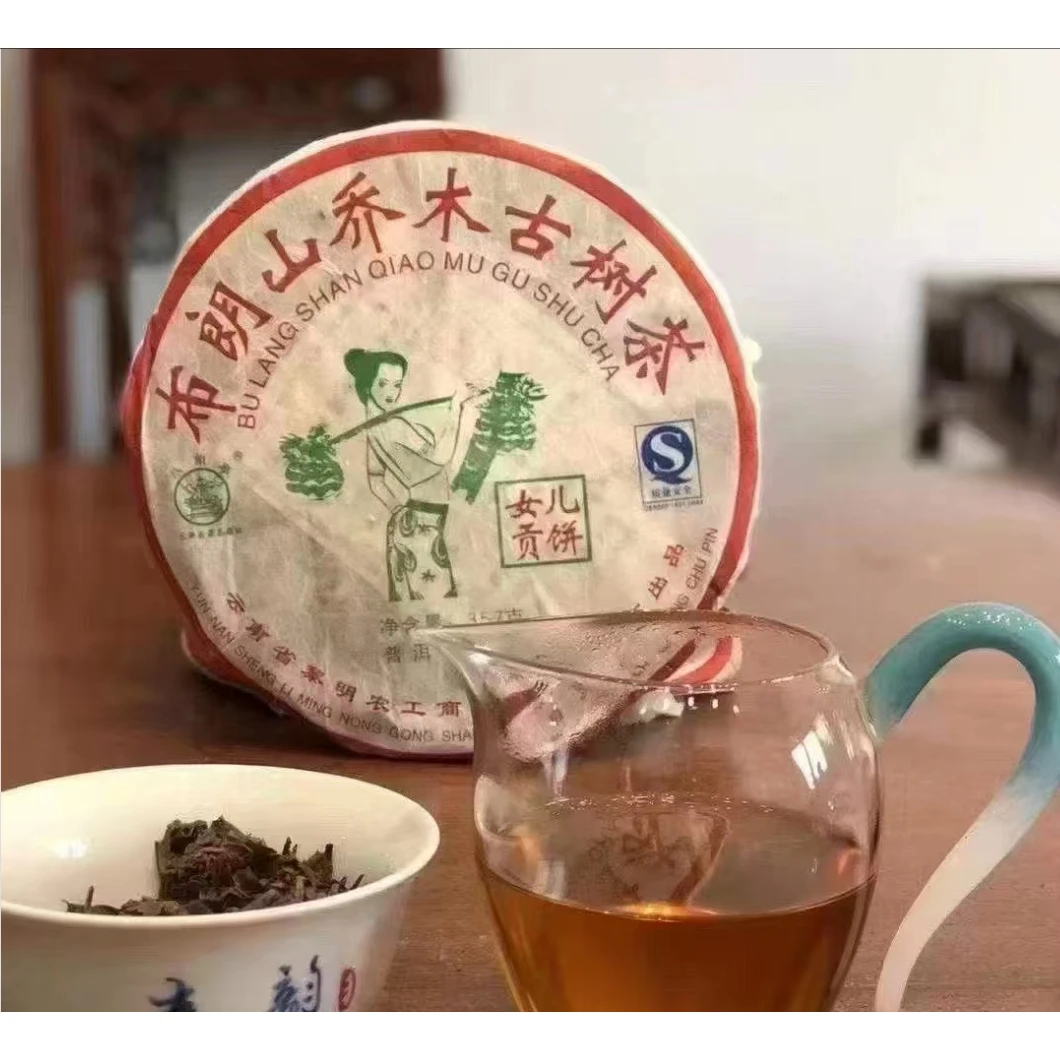 【精选】2007年八角亭女儿贡茶青饼生茶357g