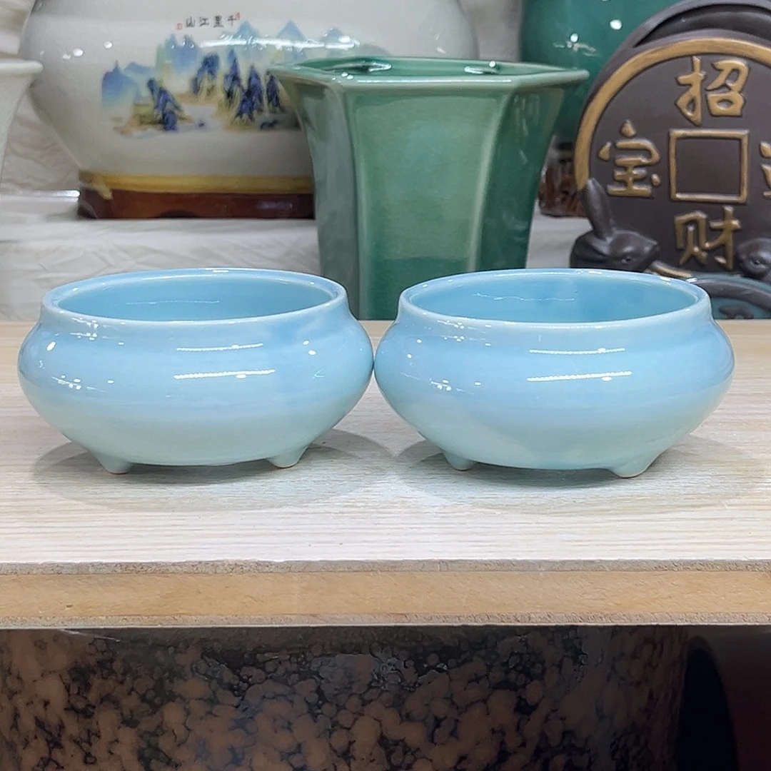 陶瓷绿植多肉微瑕花盆口径8*5