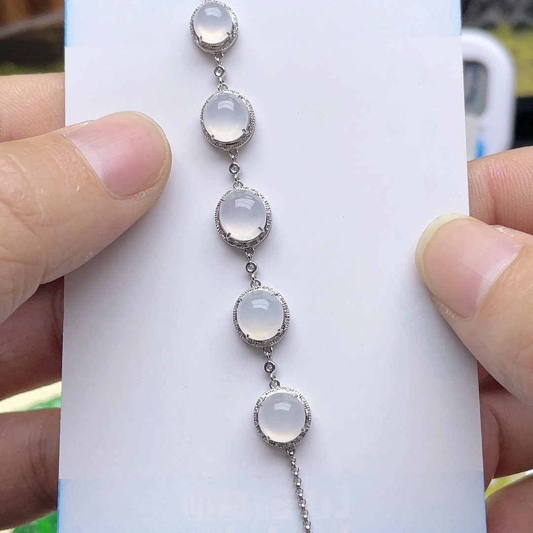 翡翠颈饰18K金镶嵌回流