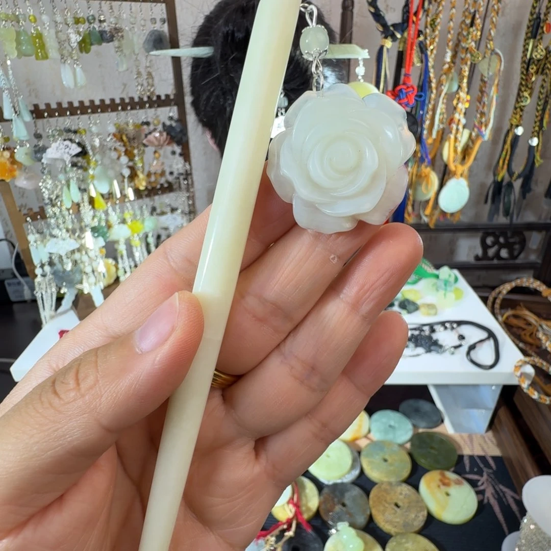 岫玉未镶嵌发簪福利款