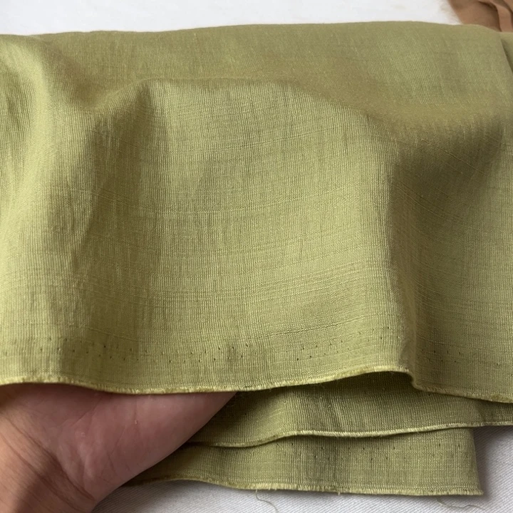 棉混纺秋香绿麻棉2米
