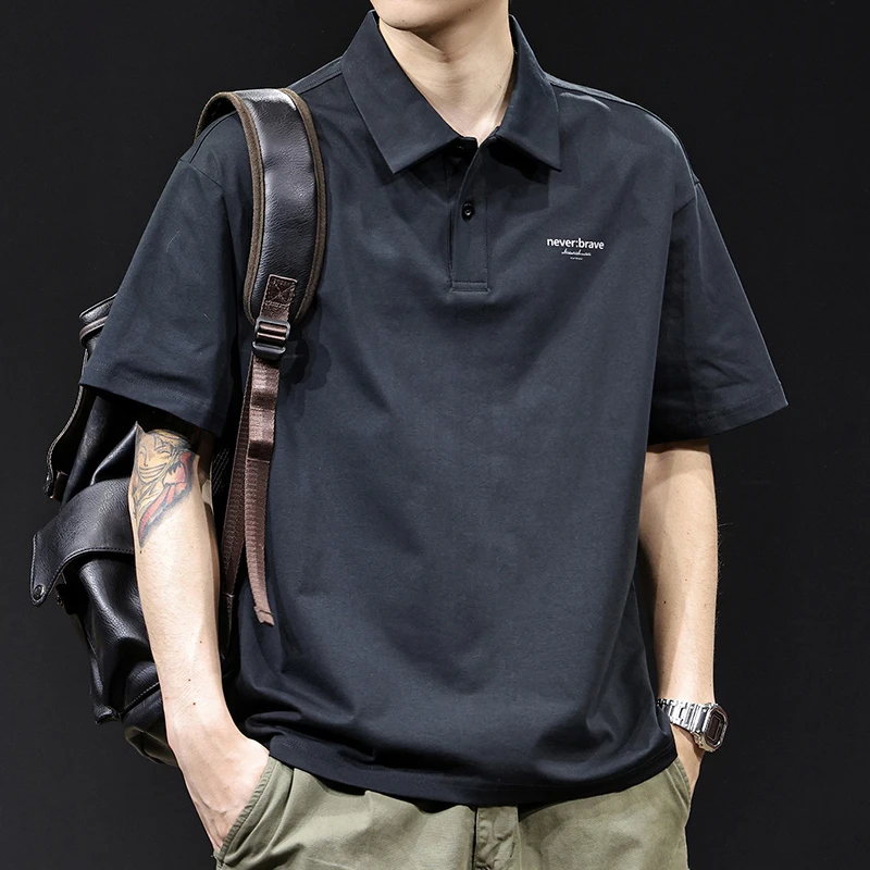 U&PURA冰感科技棉Polo衫短袖t恤男士夏季2025新款高端美式体恤