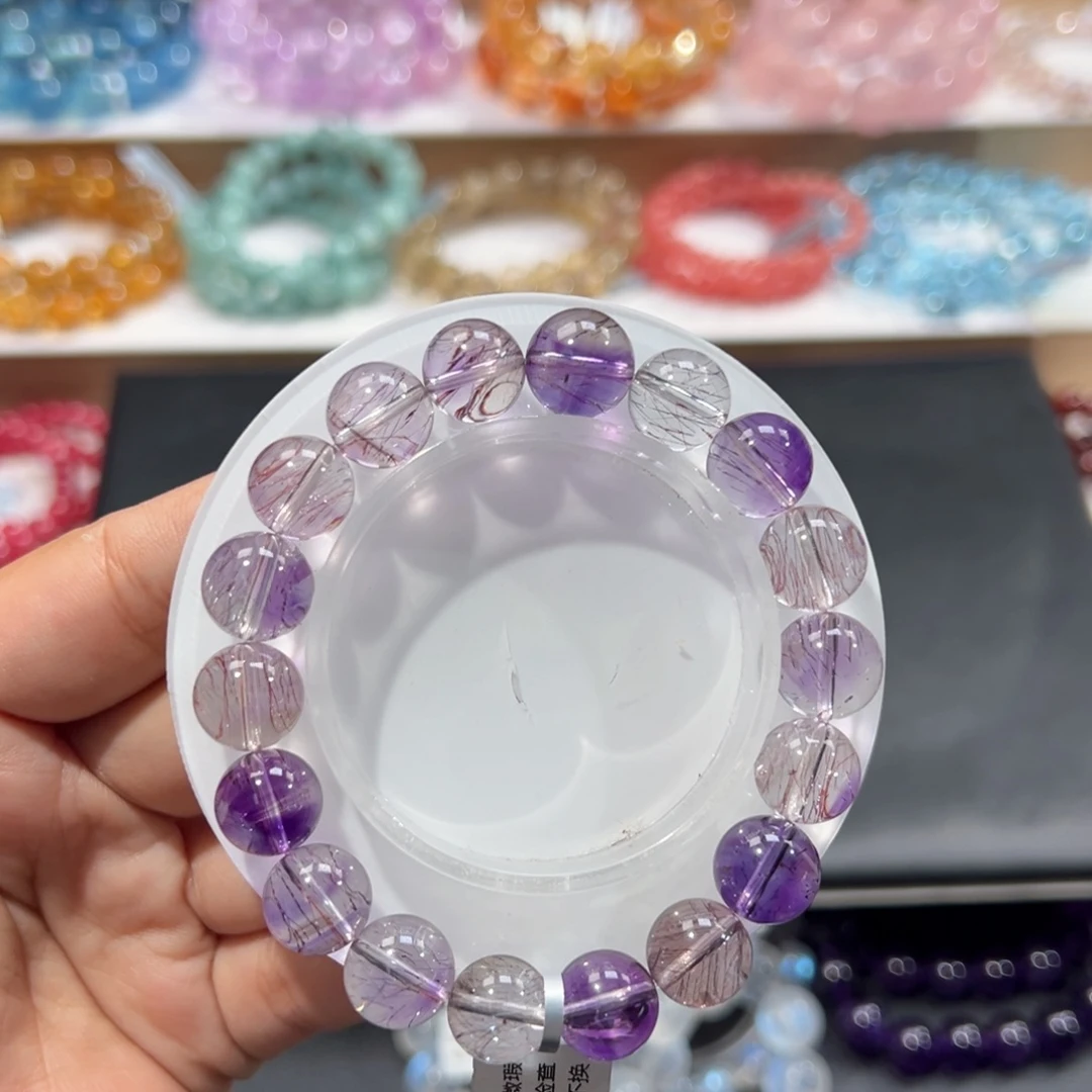 *****水晶未镶嵌手串高冰宠粉超七11.8mm