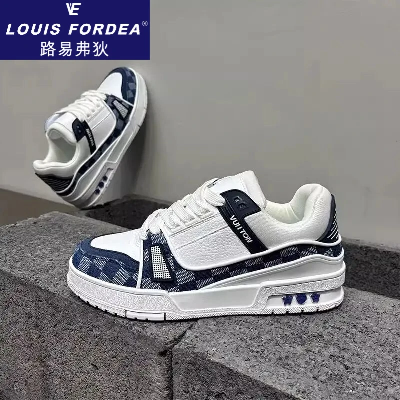Louis Fordea/路易弗狄潮鞋男士板鞋厚底男款轻奢高端男鞋运动鞋