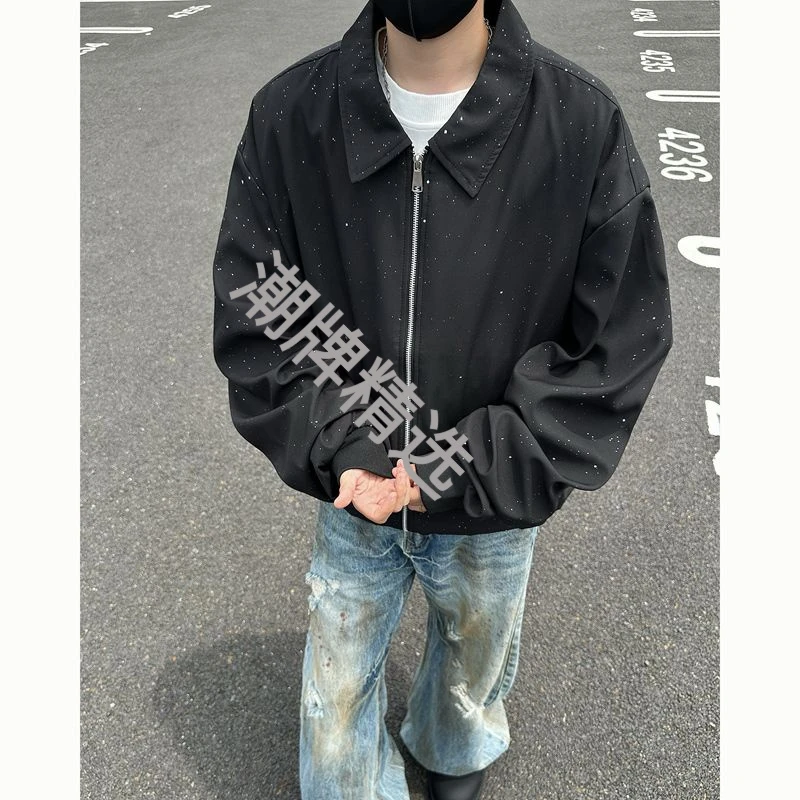 潮牌棒球服男休闲外套ins2025潮流新款大码宽松美式百搭情侣夹克