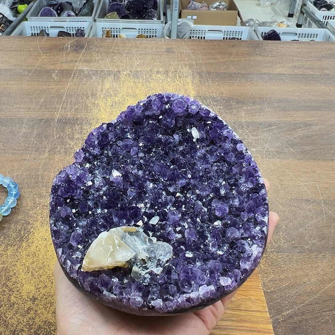 紫晶摆件未镶嵌晶体