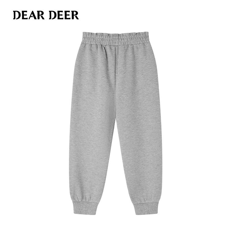 【直播清】迪迪鹿女大童春秋季双色针织长裤C123321401