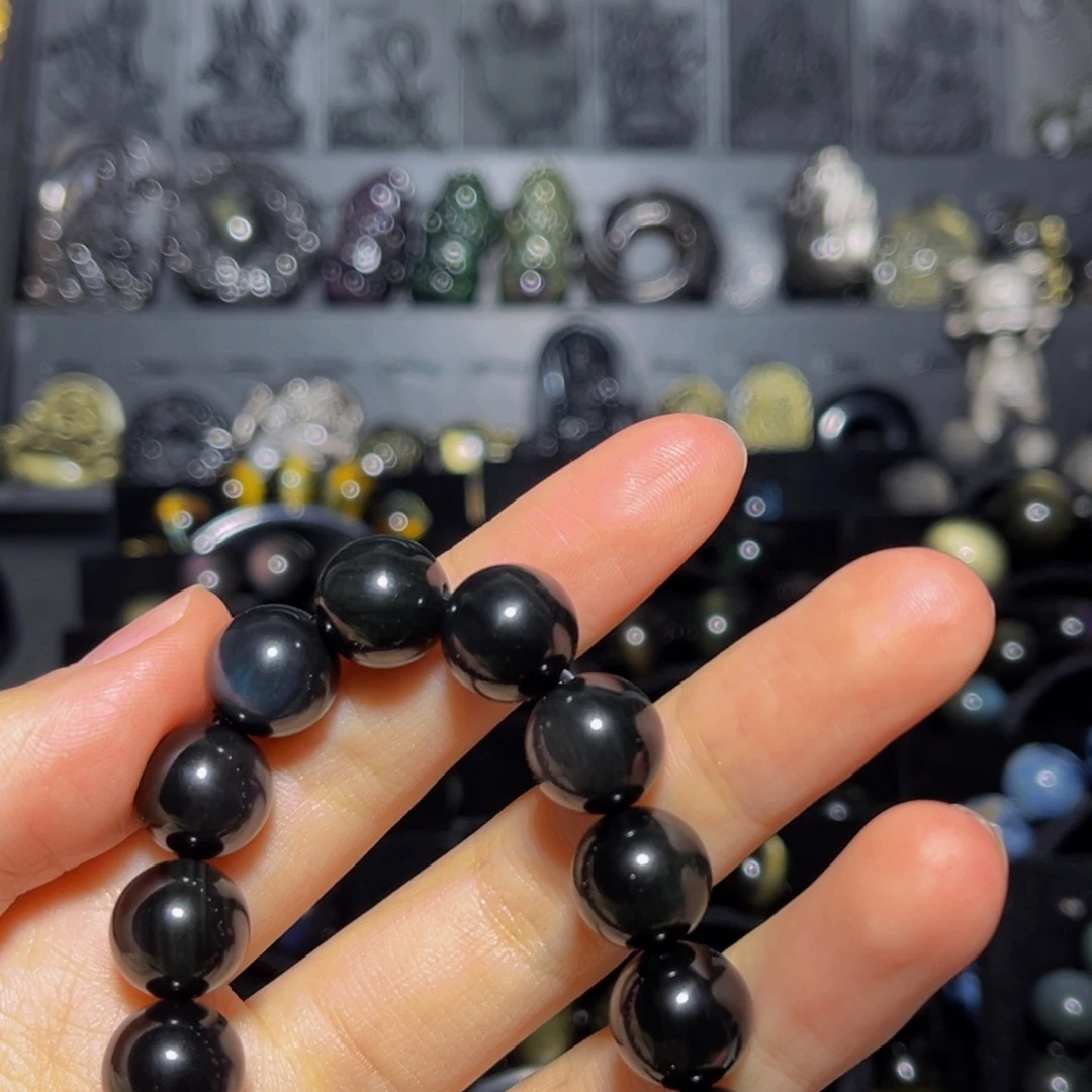 B***n黑曜岩未镶嵌珠宝奇石
