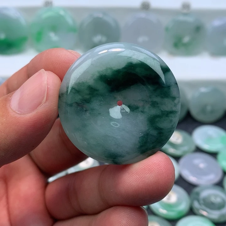 颈饰未镶嵌翡翠缅甸天然A货翡翠38.8-6.8