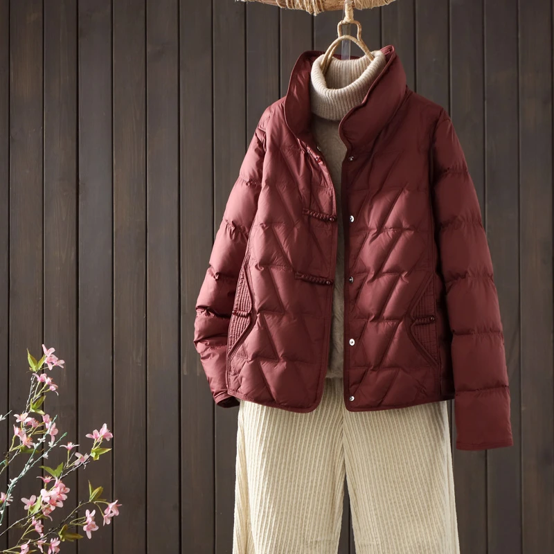 秋冬装棉服女士时尚2025新款休闲立领新中式国风气质小个子外套潮