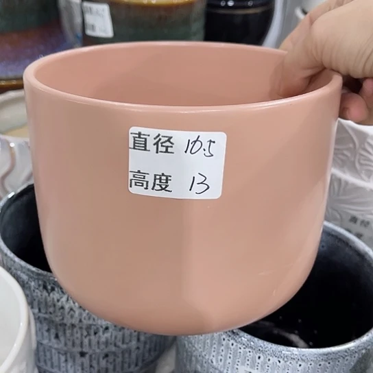 多肉绿植陶瓷花盆9.9包邮，有孔