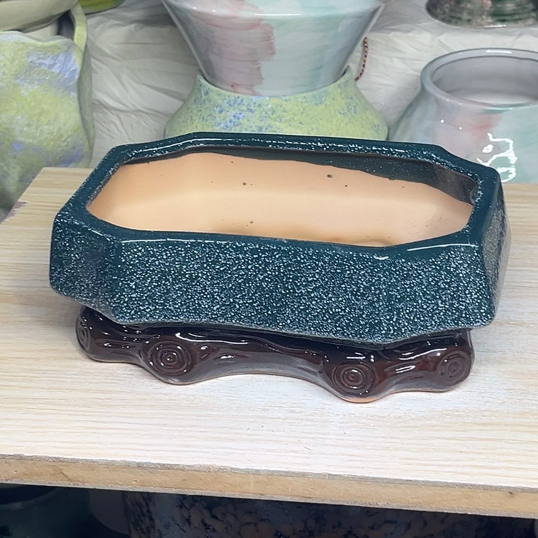 陶瓷绿植多肉微瑕花盆外口径：20*12*8.5