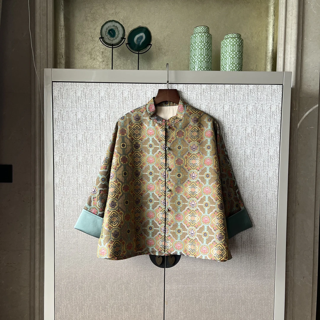 【万相锦华】桑蚕丝外套中式气质休闲