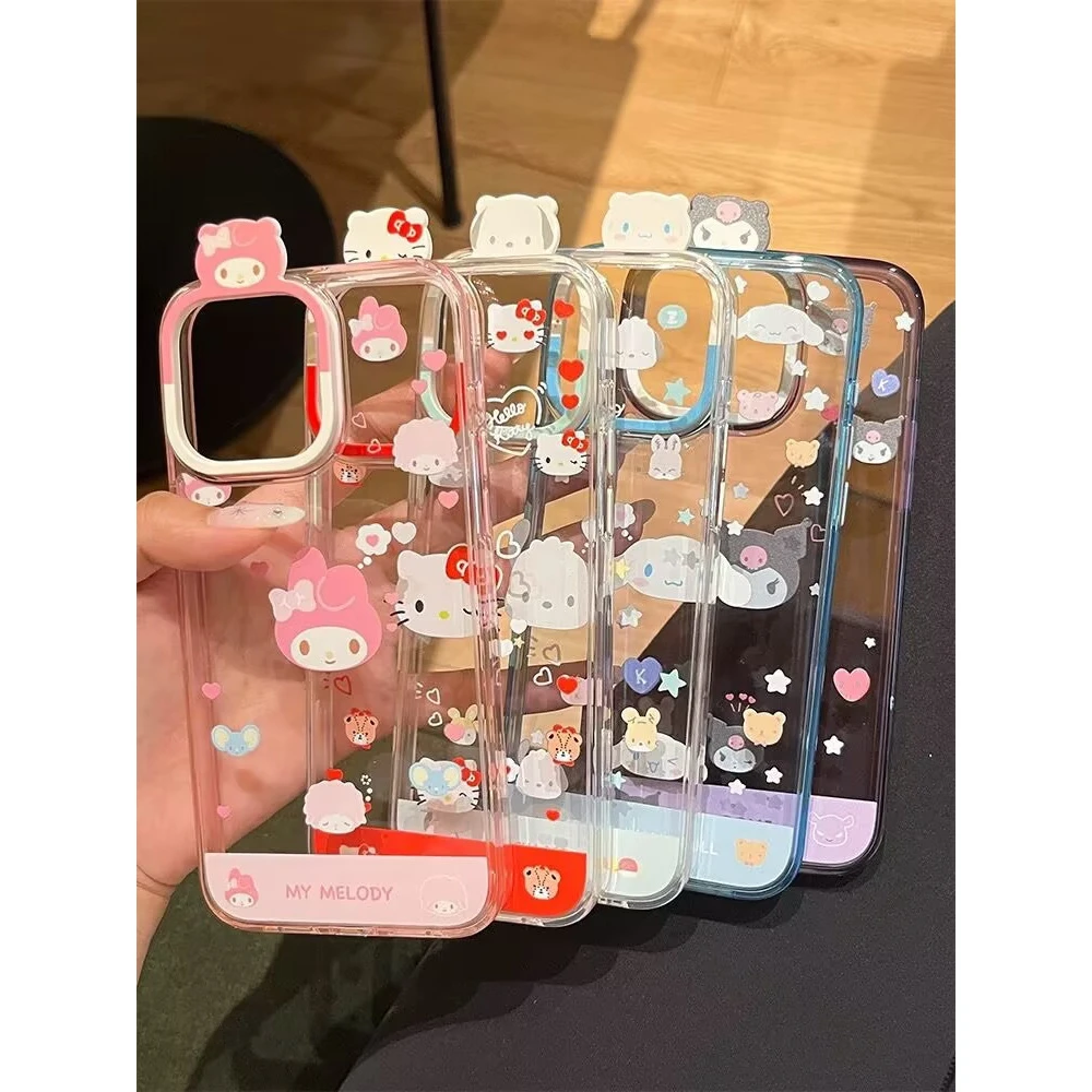 卡通帕恰狗镜头框适用iPhone16Promax苹果手机壳15爆款14透明13