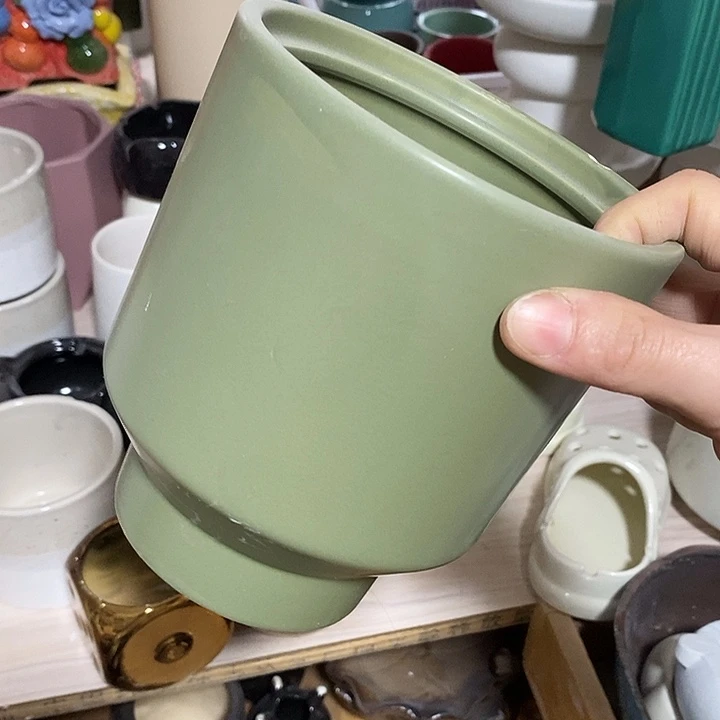 陶摆件陶盆有孔 瑕疵介意勿拍