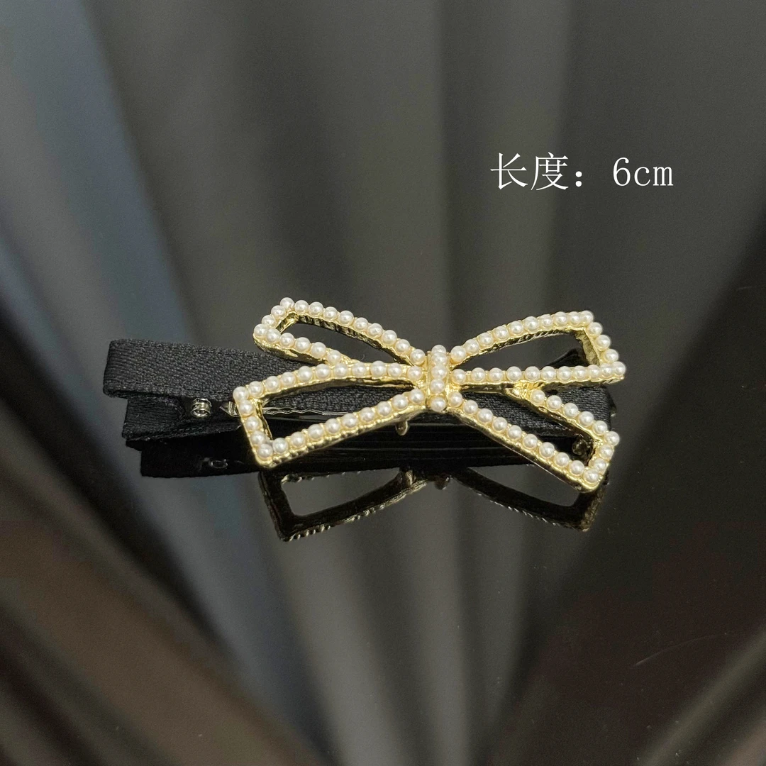 BAOSHATI/宝莎缇F-181珍珠蝴蝶结镂空鸭嘴夹