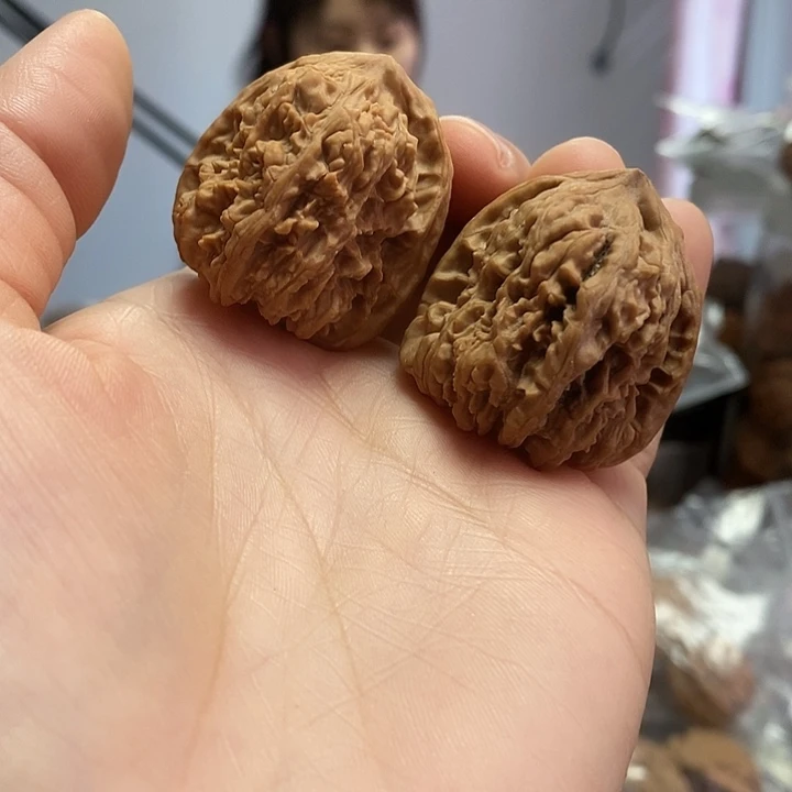 文玩核桃把件33小众翻天印蜡皮