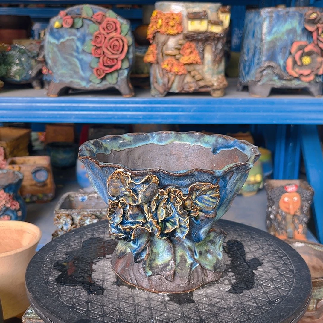 微瑕2 号陶然花器手工花盆