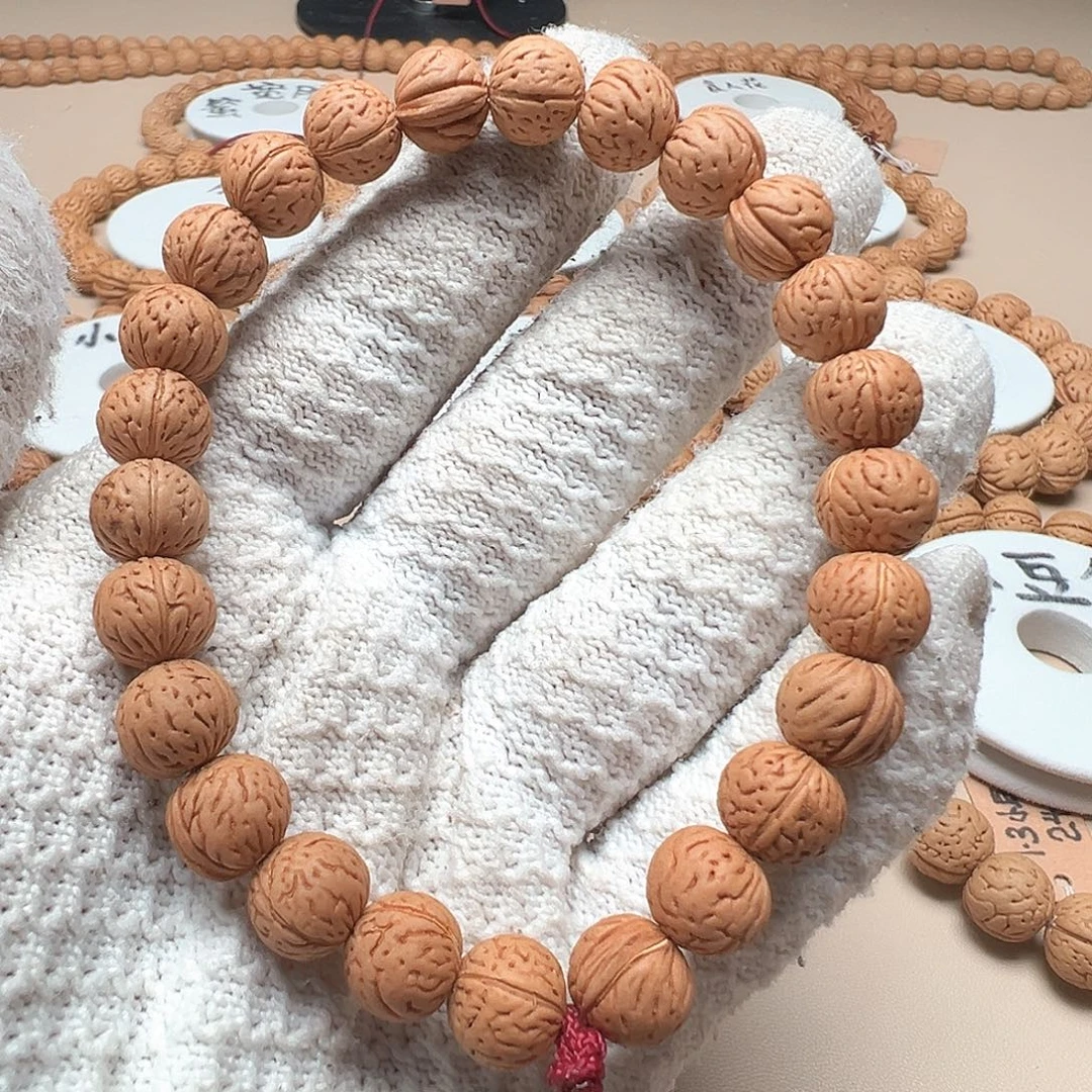 猛***豆桃核手串1.0火凤凰