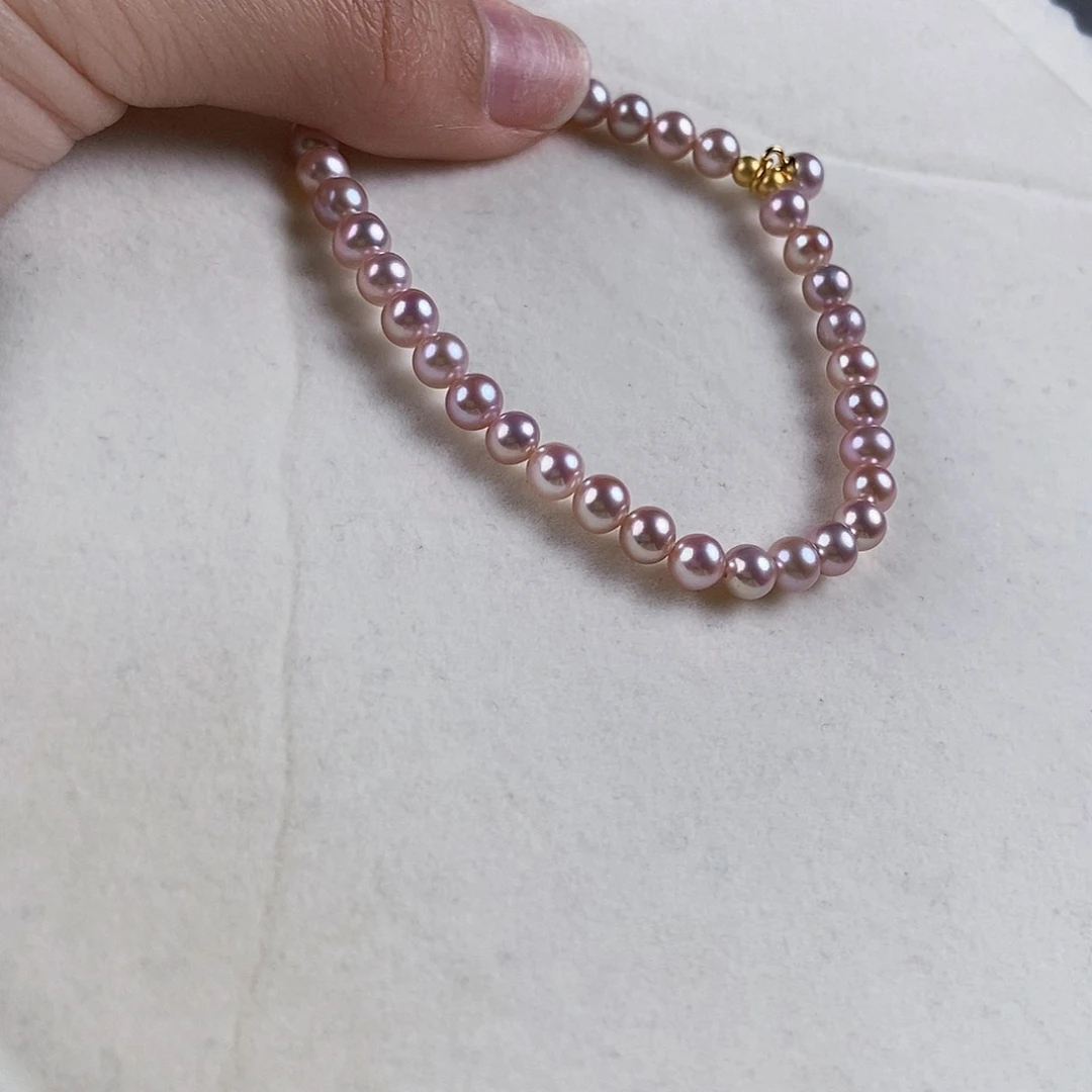 淡水珍珠手绳银S925镶嵌