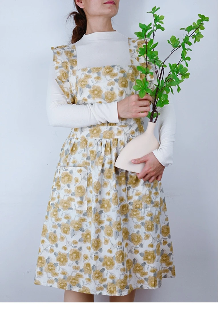 韩版时尚舒适透气公主高品质可爱公主浪漫花季田园风厨房家用围裙
