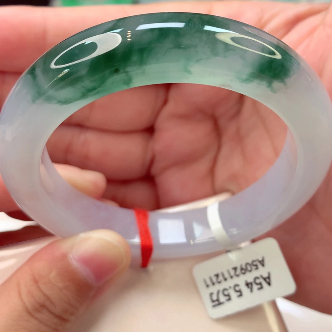 未镶嵌手镯翡翠水墨丹青完美推荐33号11