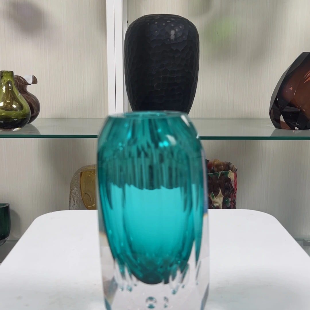 20 高轻奢琉璃花器福利正常手工痕迹