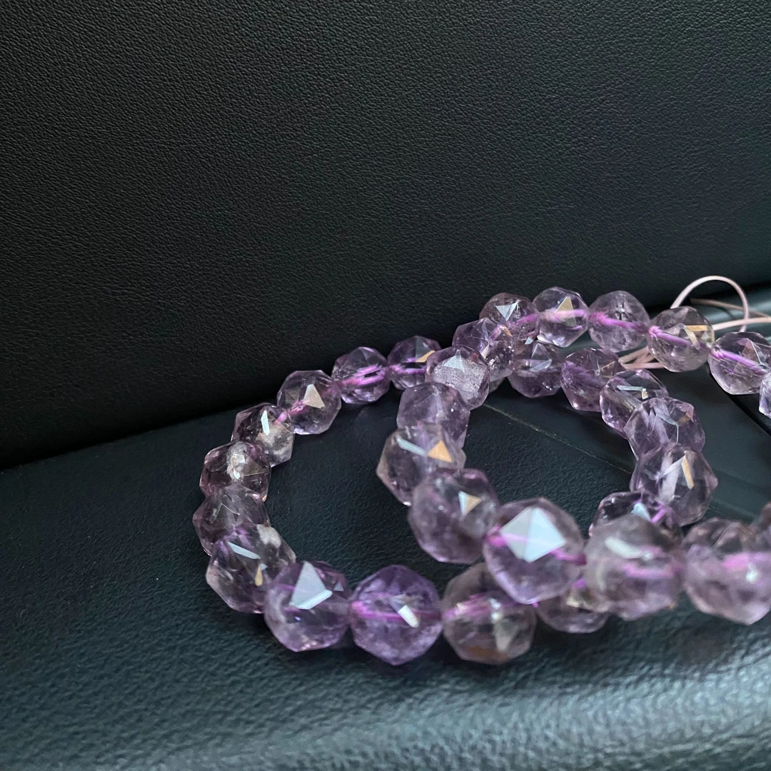 刻面紫水晶刻面手链女款单圈时尚百搭多样性发其一【木槿花】021