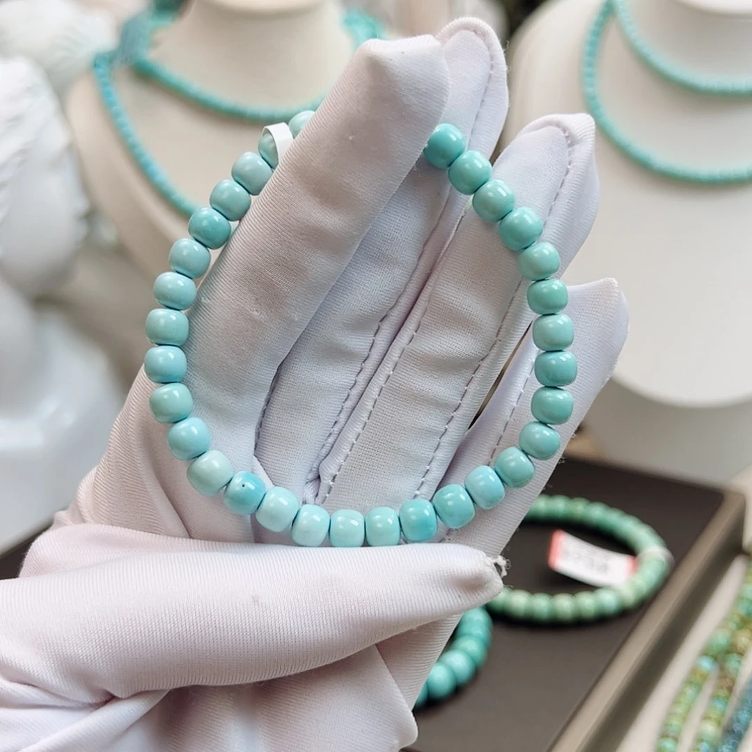 绿松石未镶嵌13果冻料老型单圈放漏卡6+