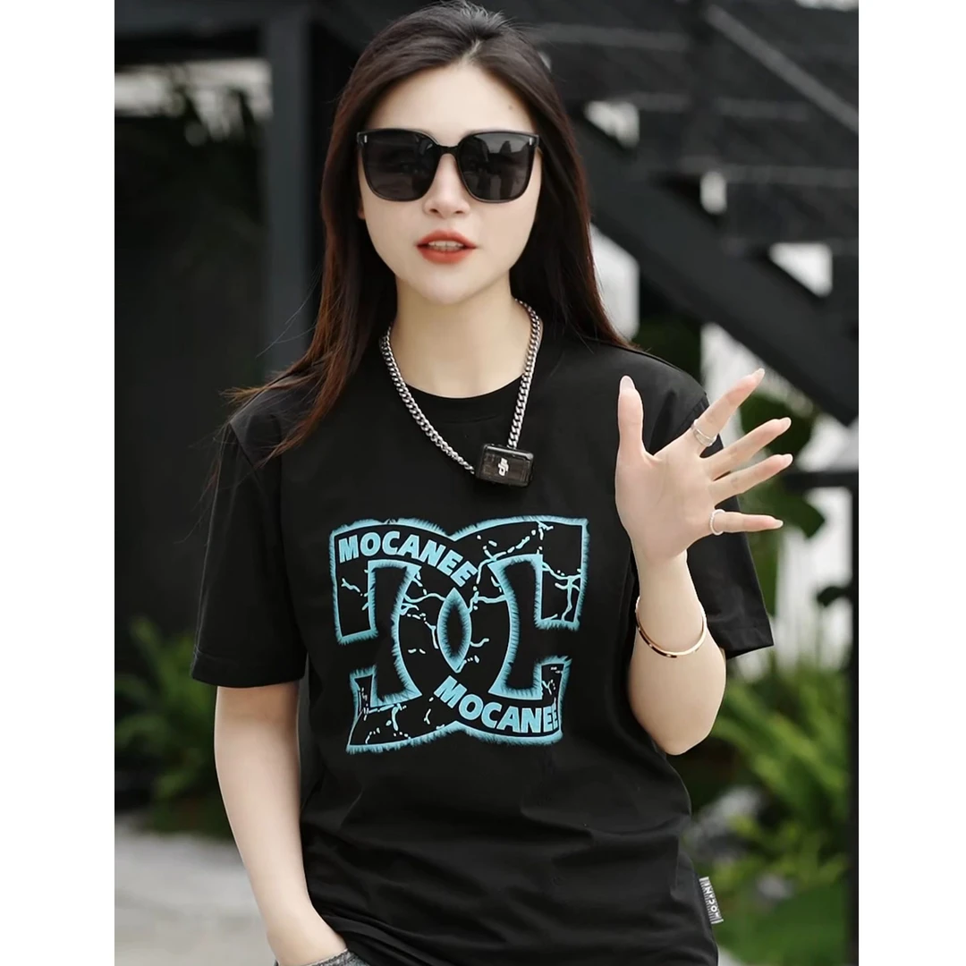 MOCANEE/慕卡仑2025透气凉感夏季新款短袖休闲百搭圆领显瘦T恤