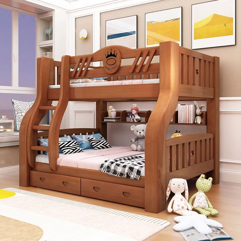 2024加粗款全实木子母床双层床两层上下床成人高低床儿童床上下铺